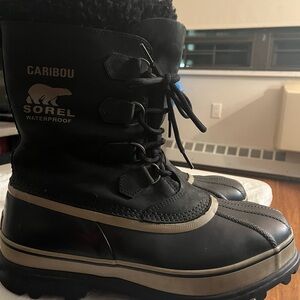 SOREL Men's Caribou Waterproof Leather Winter Snow Boots ~ Size US 12